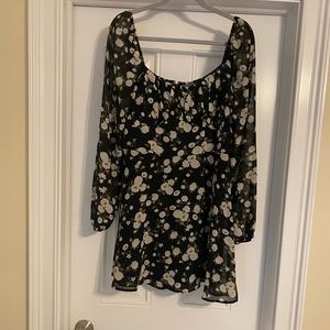 Long sleeve Mini floral dress